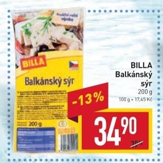 Balkánský sýr Billa