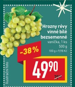 Hrozny bílé bezsemenné