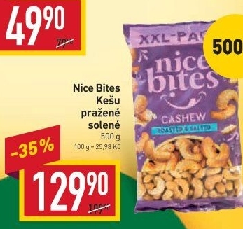 Kešu pražené Nice Bites