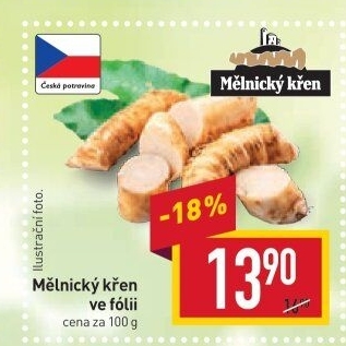 Křen čerstvý Mělnický