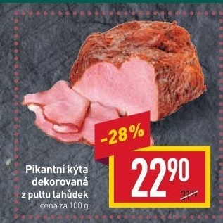 Kýta dekorovaná pikantní