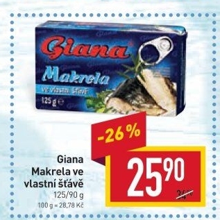 Makrela ve vlastní šťávě Giana