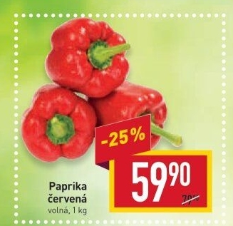 Paprika červená
