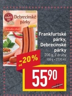 Párky frankfurtské Ponnath