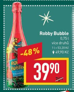 Sekt nealkoholický dětský Robby Bubble