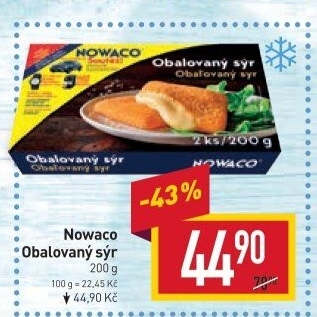 Sýr obalovaný mražený Nowaco