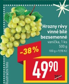 Hrozny bílé bezsemenné