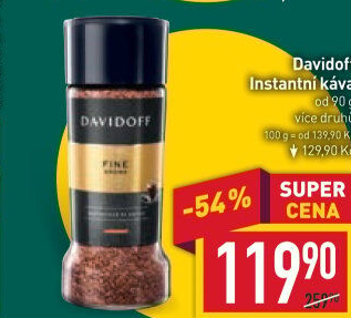 Instantní kávy Davidoff