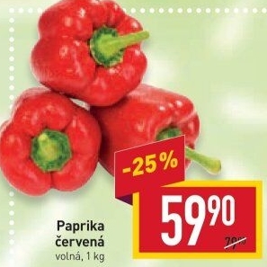 Paprika červená