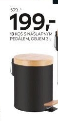 KOŠ S NÁŠLAPNÝM PEDÁLEM