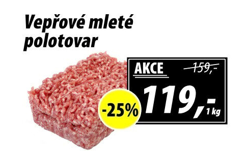 Maso mleté vepřové