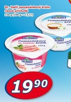 Krém pomazánkovýDr. Halíř