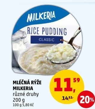 Mléčná rýže Milkeria