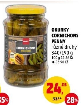 Okurky Cornichons Penny