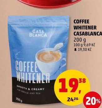 Smetana instantní do kávy Coffee Whitener Casablanca