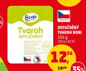 Tvaroh měkký odtučněný Boni