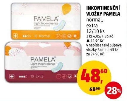 Vložky dámské inkontinenční Pamela