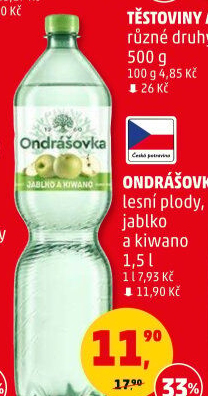 Voda ochucená Ondrášovka