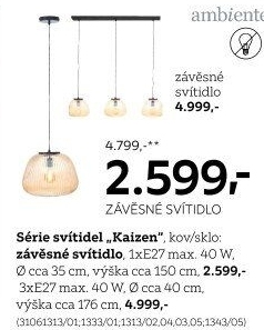 ZÁVĚSNÉ SVÍTIDLO