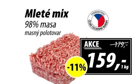 Mleté maso mix