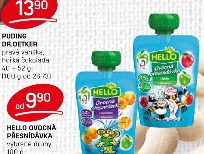 Ovocná kapsička Hello