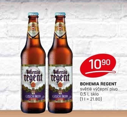 Pivo světlé výčepní 10° Bohemia Regent