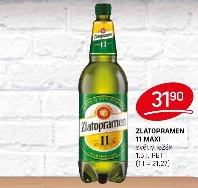 Pivo světlý ležák 11° Zlatopramen