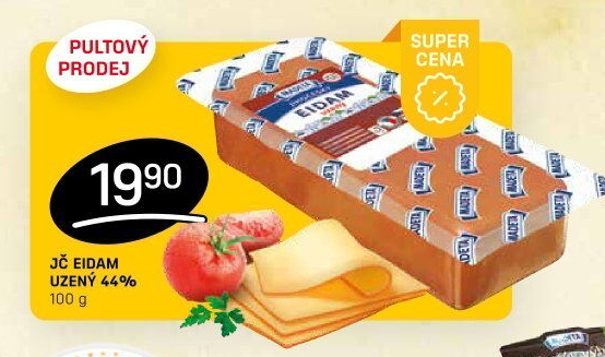 Sýr Eidam uzený 44% Jihočeský Madeta