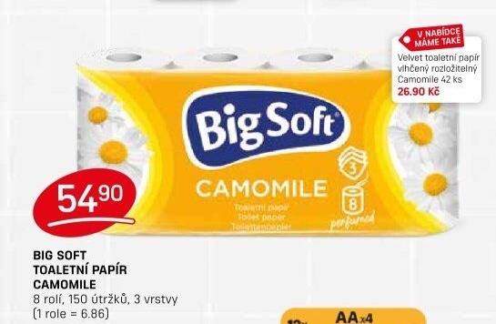Toaletní papír 3vrstvý Big Soft