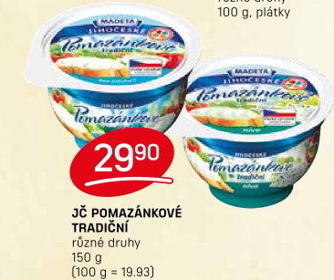 Tradiční pomazánkové Jihočeské Madeta