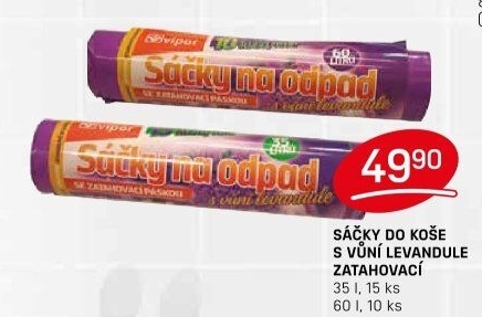 Zatahovací pytle s vůní 35 l Vipor