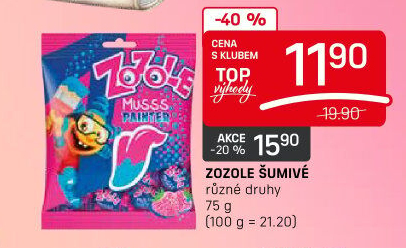Bonbony šumivé Zozole Mieszko