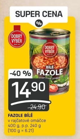 Fazole bílé v omáčce Dobrý Výběr