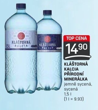 Minerální voda kalcia Kláštorná