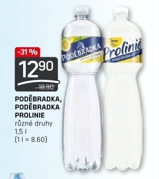 Ochucená voda Poděbradka