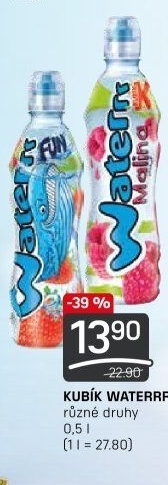 Ochucená voda Waterrr Kubík