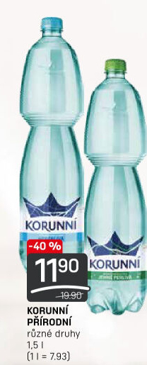 Přírodní voda Korunní