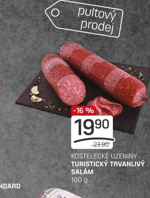 Salám turistický Kostelecké uzeniny