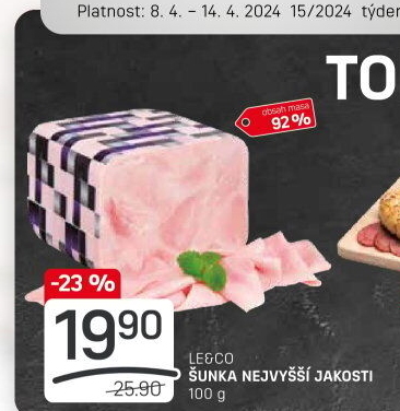 Šunka nejvyšší jakosti LE&amp