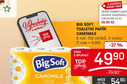 Toaletní papír 3vrstvý Big Soft