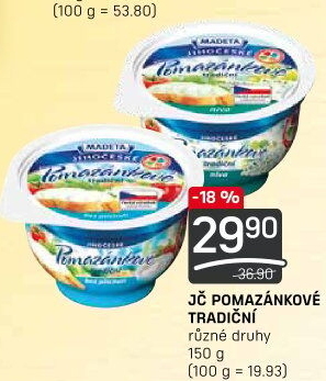 Tradiční pomazánkové Jihočeské Madeta
