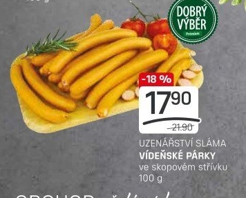 Vídeňské párky Dobrý Výběr