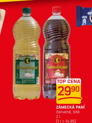 Víno stolní Zámecká paní