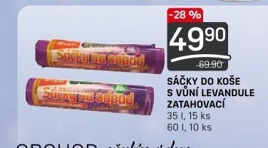 Zatahovací pytle s vůní 35 l Vipor
