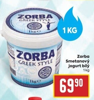 Bílý jogurt smetanový Zorba