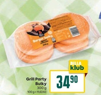 Bulky na hamburger Grill Party