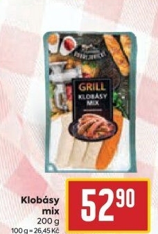 Gril klobásy mix Dobřejovické