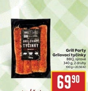 Grilovací tyčinky barbecue Grill Party