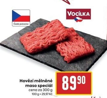 Hovězí mleté maso speciál Vocílka