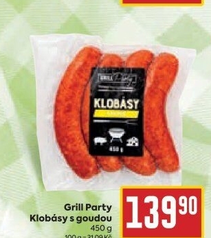Klobása s goudou Grill Party